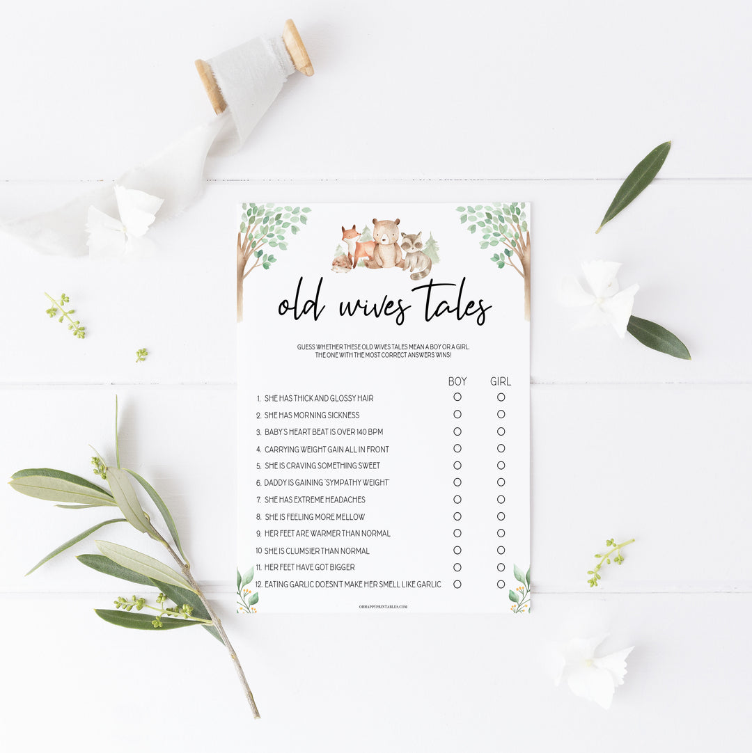 old wives tale baby game, Printable baby shower games, woodland animals baby games, baby shower games, fun baby shower ideas, top baby shower ideas, woodland baby shower, baby shower games, fun woodland animals baby shower ideas