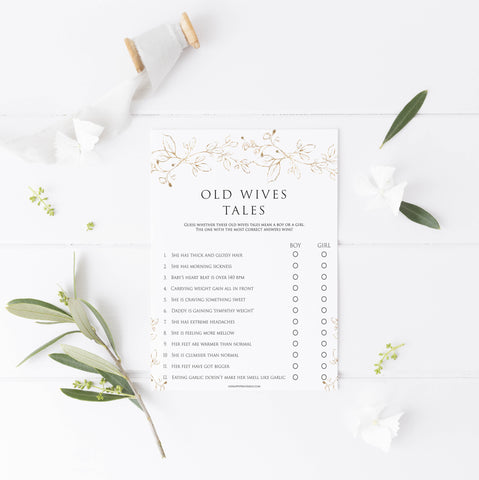 old wives tale baby shower game, Printable baby shower games, gold leaf baby games, baby shower games, fun baby shower ideas, top baby shower ideas, gold leaf baby shower, baby shower games, fun gold leaf baby shower ideas