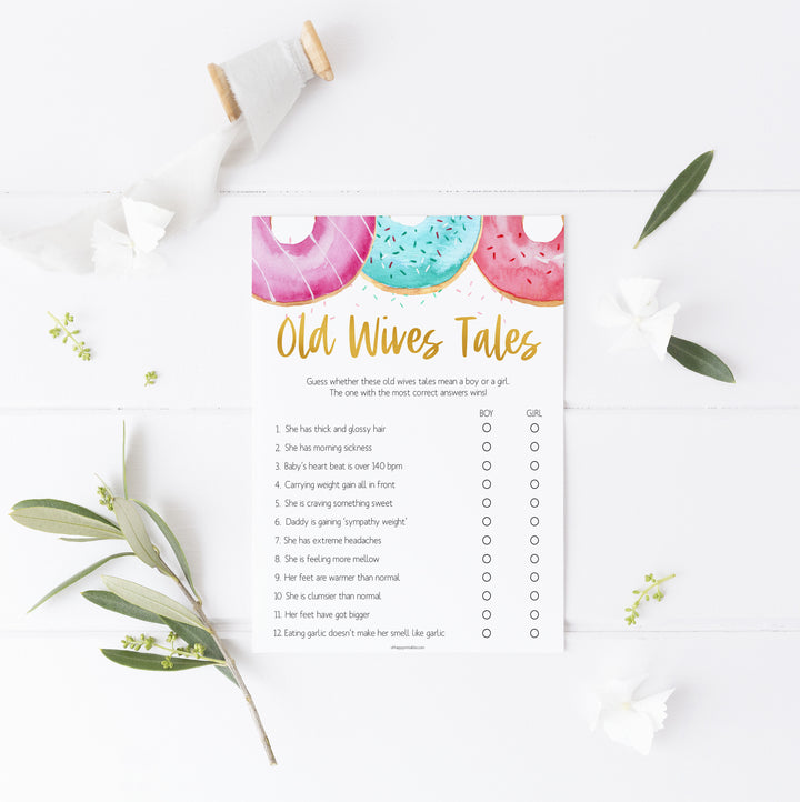 old wives tales game, Printable baby shower games, donut baby games, baby shower games, fun baby shower ideas, top baby shower ideas, donut sprinkles baby shower, baby shower games, fun donut baby shower ideas