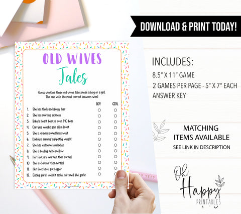 old wives tales game, baby wives tales, Printable baby shower games, baby sprinkle fun baby games, baby shower games, fun baby shower ideas, top baby shower ideas, sprinkle shower baby shower, friends baby shower ideas
