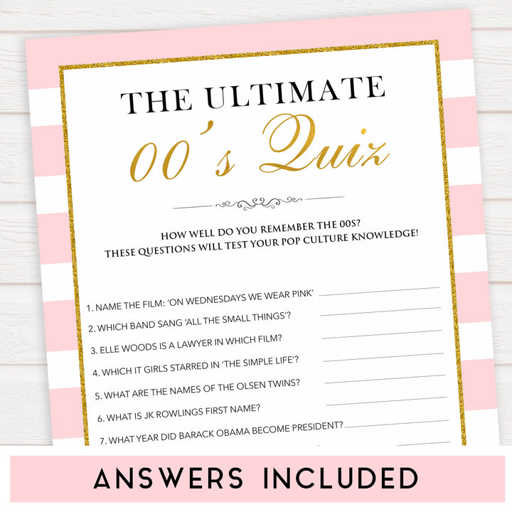 parisian bachelorette games, Ultimate 00s quiz game, bridal shower games, naughty bridal games, dirty bachelorette games, top bridal games, fun bachelorette games, best bridal games