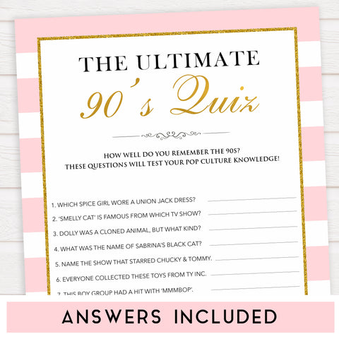 parisian bachelorette games, ultimate 90s quiz game, bridal shower games, naughty bridal games, dirty bachelorette games, top bridal games, fun bachelorette games, best bridal games