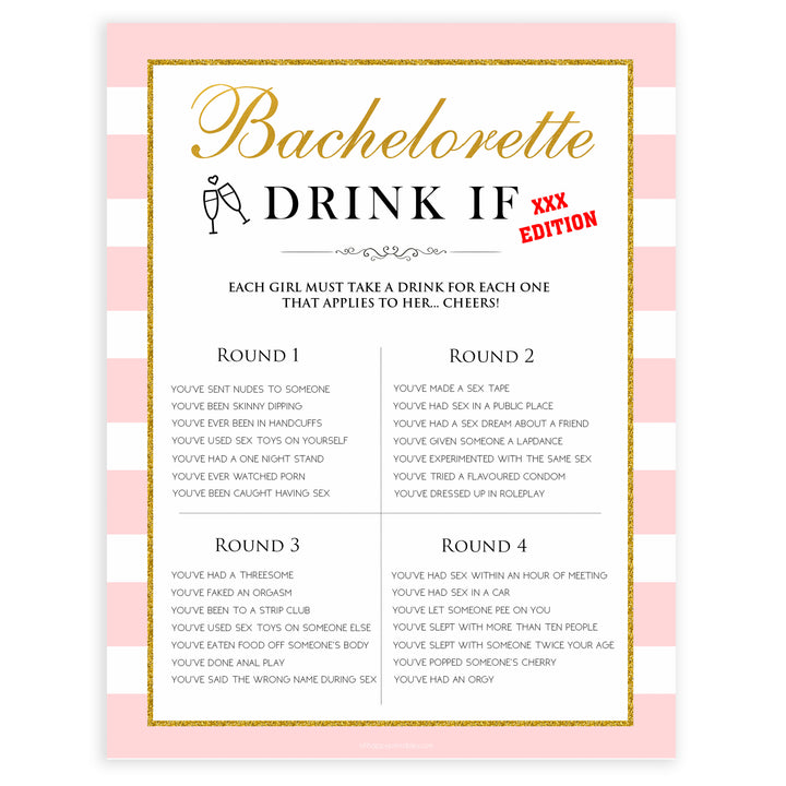 parisian bachelorette games, bachelorette drink if game, bridal shower games, naughty bridal games, dirty bachelorette games, top bridal games