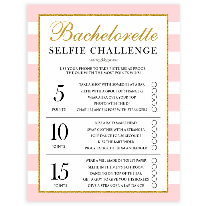parisian bachelorette games, bachelorette selfie challenge game, bridal shower games, naughty bridal games, dirty bachelorette games, top bridal games