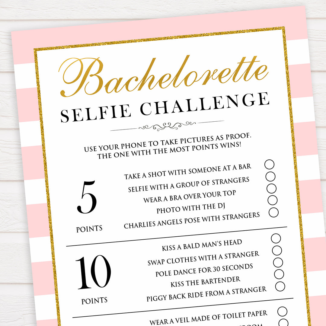 parisian bachelorette games, bachelorette selfie challenge game, bridal shower games, naughty bridal games, dirty bachelorette games, top bridal games
