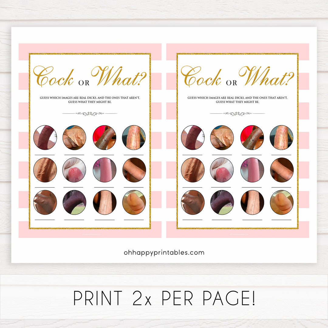 parisian bachelorette games, cock or what game, bridal shower games, naughty bridal games, dirty bachelorette games, top bridal games