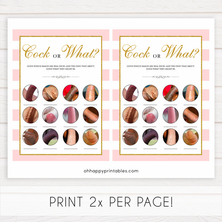 parisian bachelorette games, cock or what game, bridal shower games, naughty bridal games, dirty bachelorette games, top bridal games