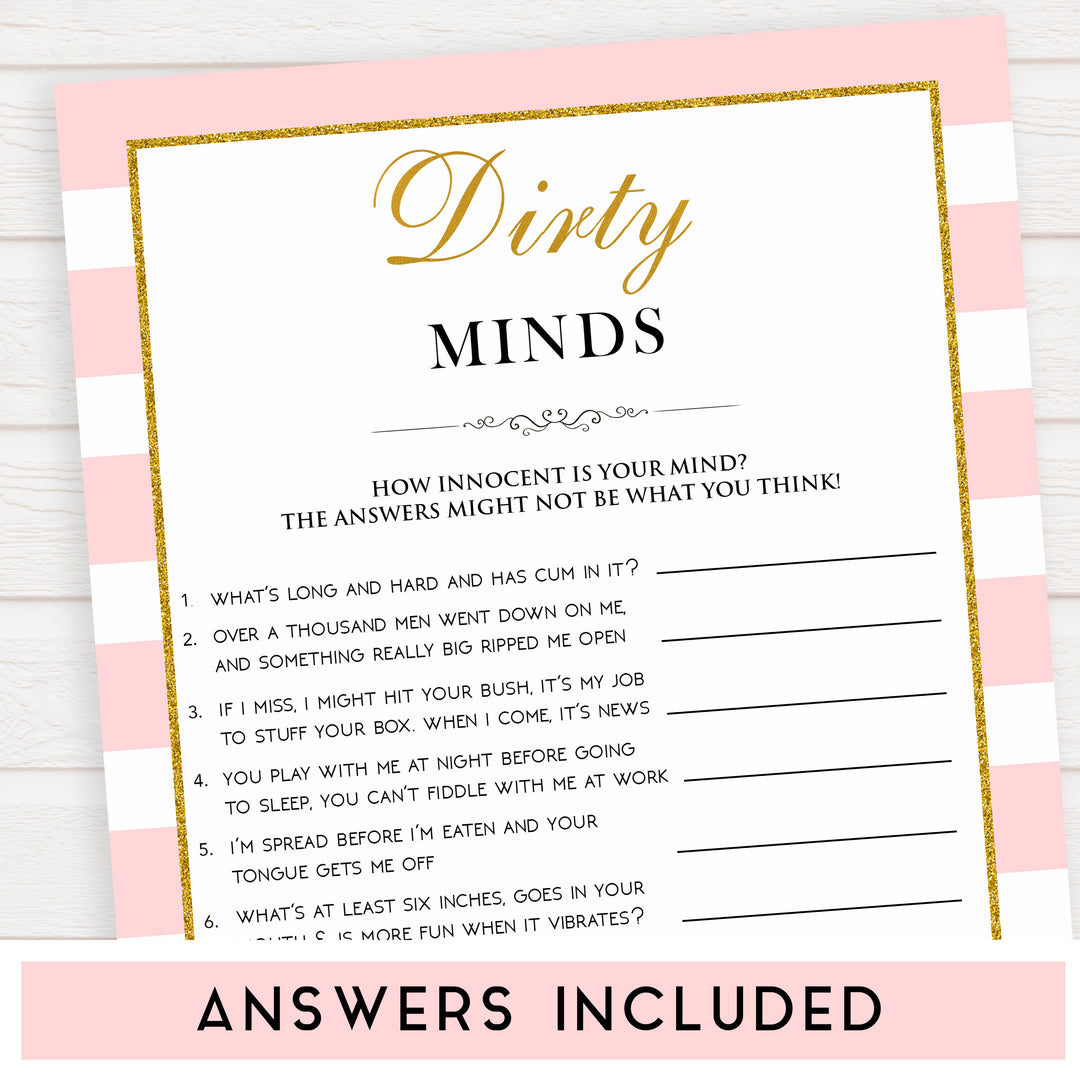 parisian bachelorette games, dirty minds game, bridal shower games, naughty bridal games, dirty bachelorette games, top bridal games, fun bachelorette games, best bridal games