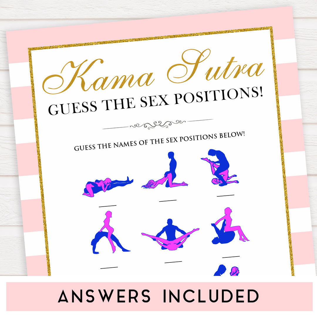 parisian bachelorette games, kama sutra, sex positions game, bridal shower games, naughty bridal games, dirty bachelorette games, top bridal games