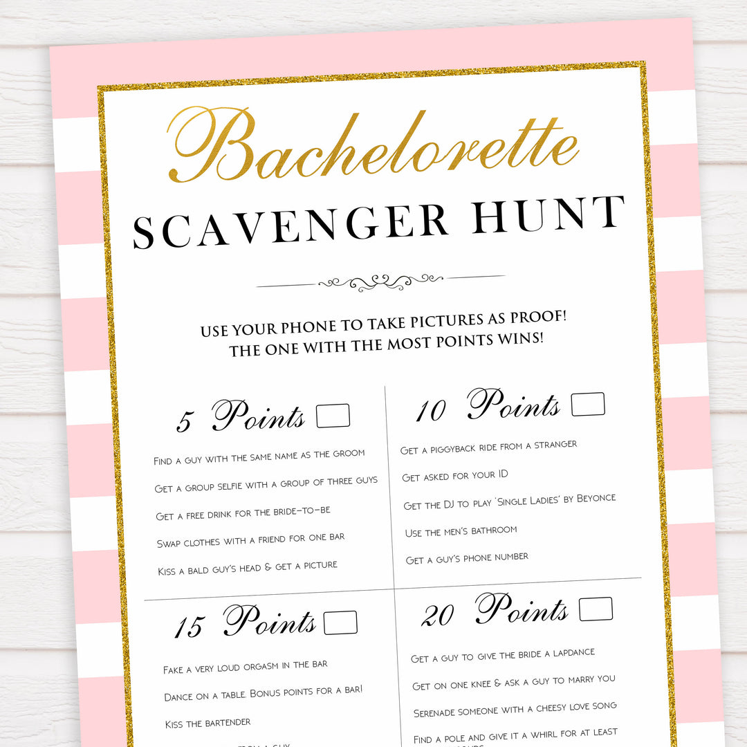 parisian bachelorette games, scavenger hunt game, bridal shower games, naughty bridal games, dirty bachelorette games, top bridal games