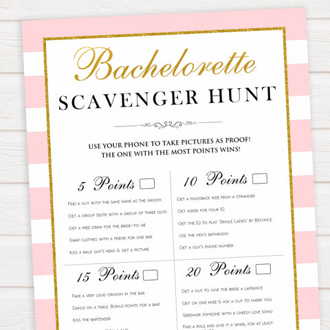 parisian bachelorette games, scavenger hunt game, bridal shower games, naughty bridal games, dirty bachelorette games, top bridal games