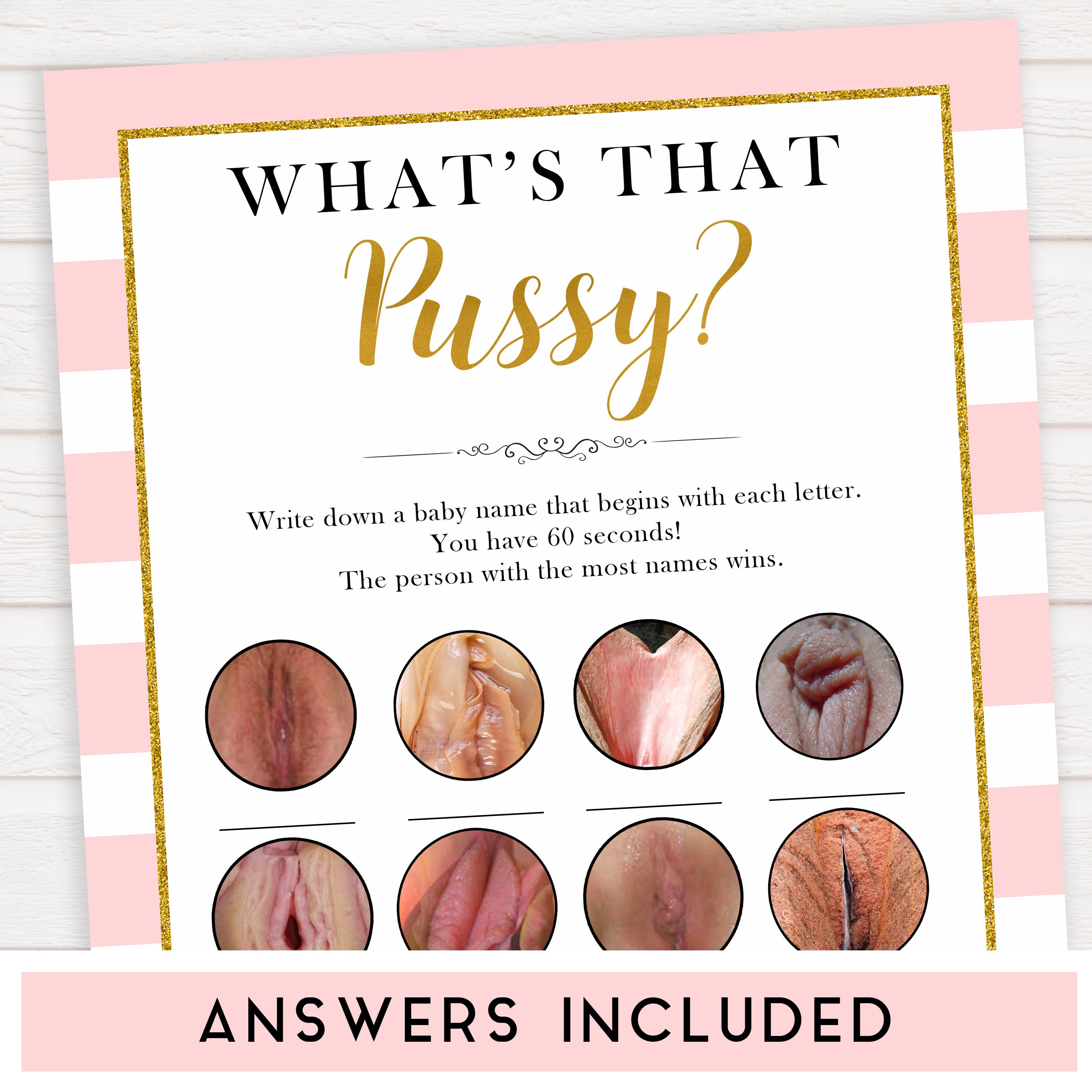 parisian bachelorette games, whats that pussy game, bridal shower games, naughty bridal games, dirty bachelorette games, top bridal games, fun bachelorette games, best bridal games