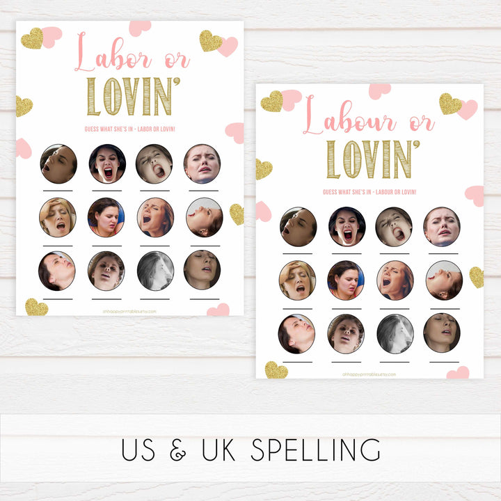 10 baby shower games, baby games bundle, Printable baby shower games, large pink hearts fun baby games, baby shower games, fun baby shower ideas, top baby shower ideas, gold pink hearts shower baby shower, pink hearts baby shower ideas