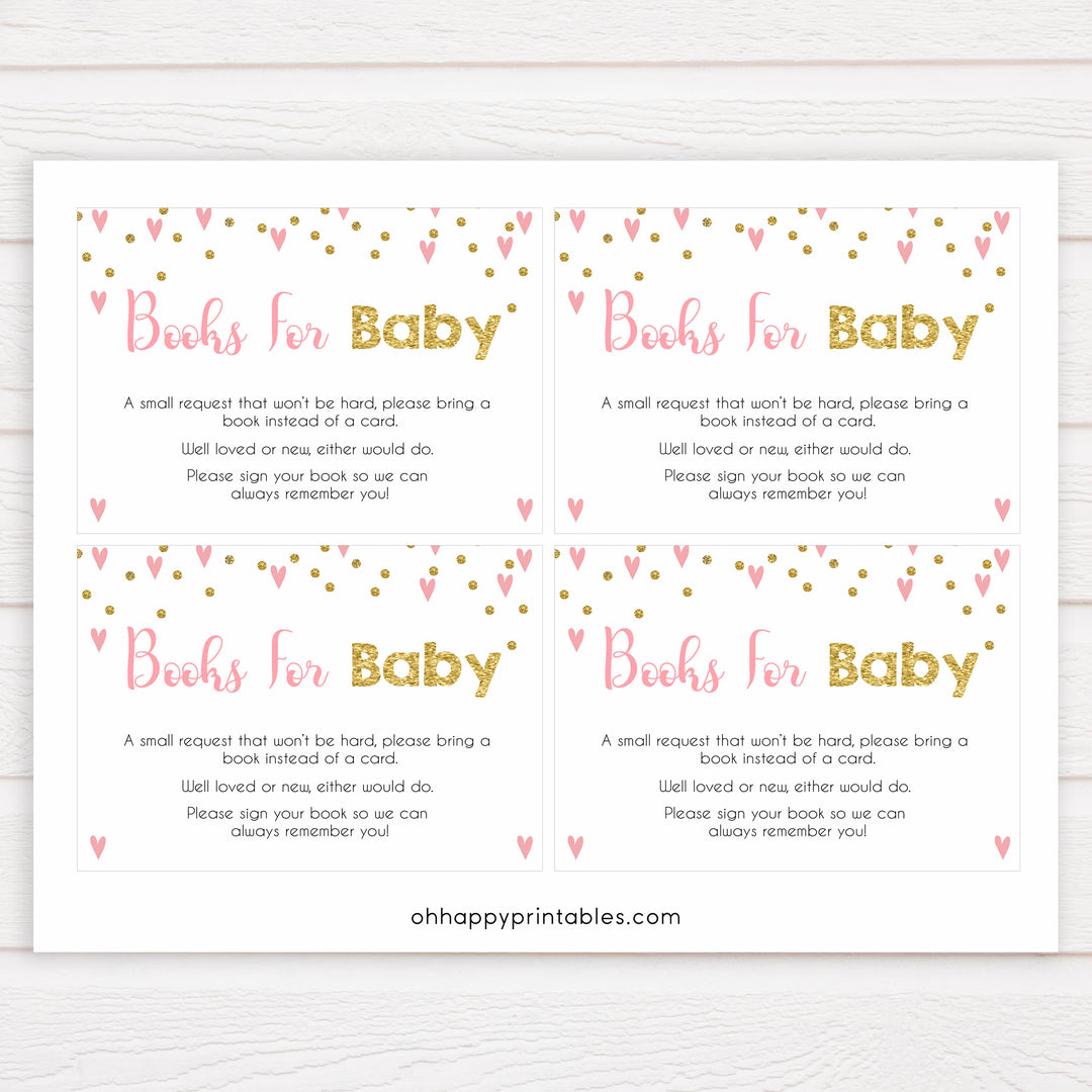 pink hearts baby shower, bring a book baby game, printable baby games, pink baby games, girl baby games, top 10 baby games, fun baby games