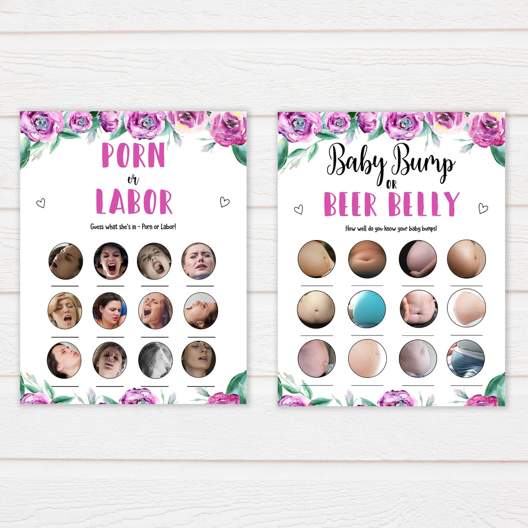 10 Purple peonies baby shower games, printable baby shower games, fun baby shower games, baby shower games, popular baby shower games, floral baby shower games, purple baby shower themes