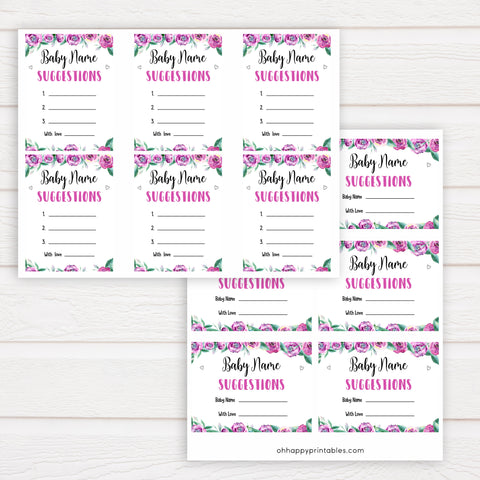 Purple peonies baby name suggestions baby shower games, printable baby shower games, fun baby shower games, baby shower games, popular baby shower games, floral baby shower games, purple baby shower themes