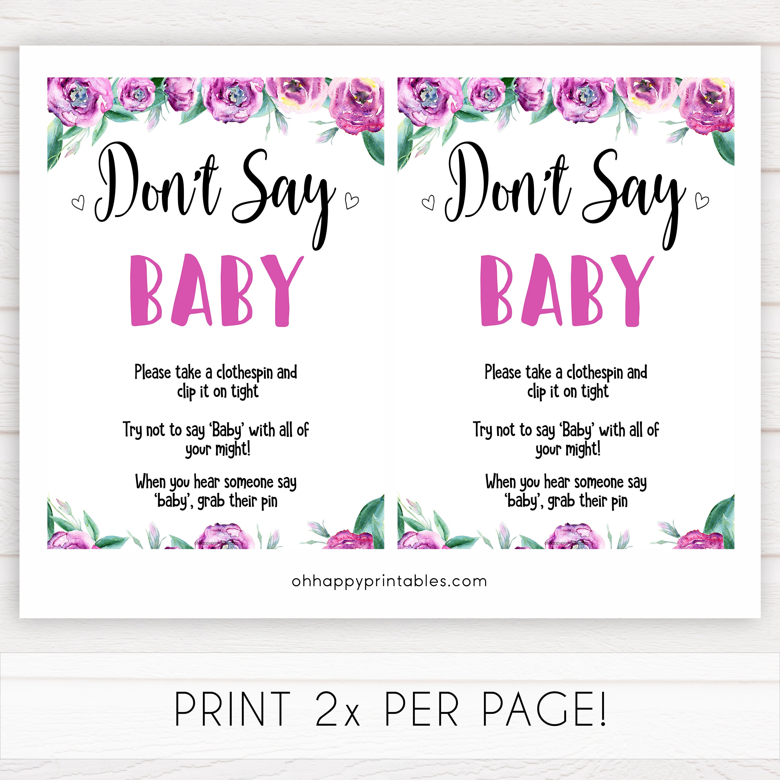Purple peonies dont say baby baby shower games, printable baby shower games, fun baby shower games, baby shower games, popular baby shower games, floral baby shower games, purple baby shower themes