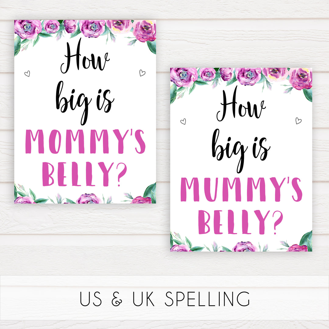 Purple peonies how big is mommys belly baby shower games, printable baby shower games, fun baby shower games, baby shower games, popular baby shower games, floral baby shower games, purple baby shower themes