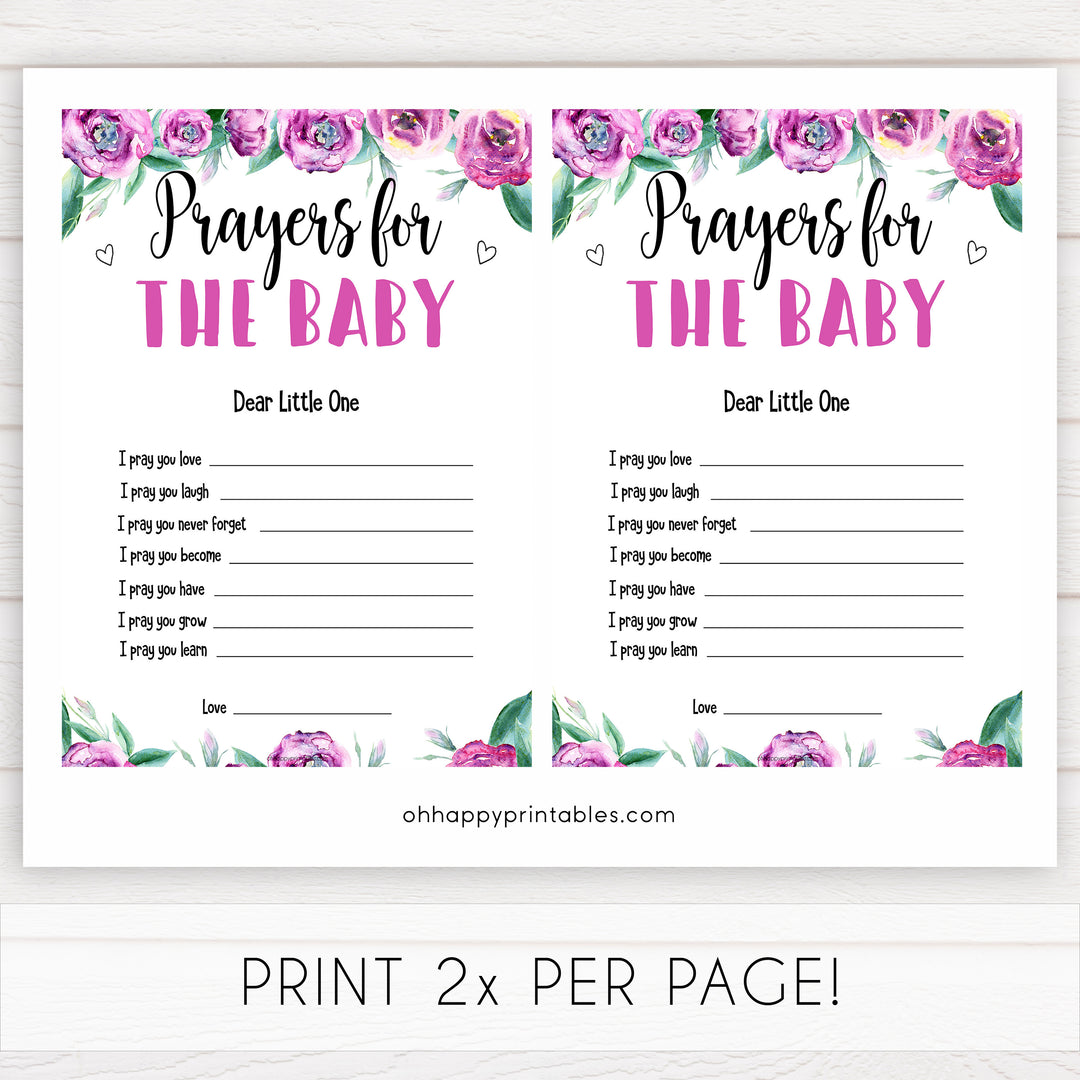 Purple peonies prayers for baby baby shower games, printable baby shower games, fun baby shower games, baby shower games, popular baby shower games, floral baby shower games, purple baby shower themes
