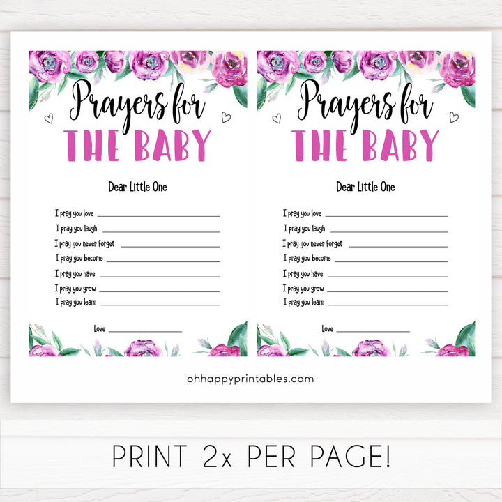 Purple peonies prayers for baby baby shower games, printable baby shower games, fun baby shower games, baby shower games, popular baby shower games, floral baby shower games, purple baby shower themes