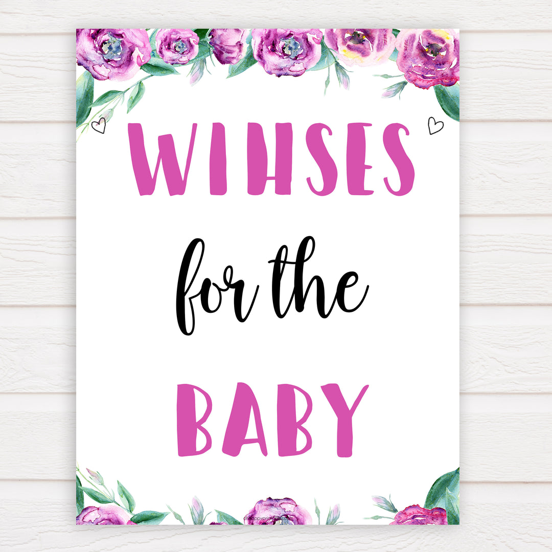 Purple peonies wishes for the baby baby shower games, printable baby shower games, fun baby shower games, baby shower games, popular baby shower games, floral baby shower games, purple baby shower themes