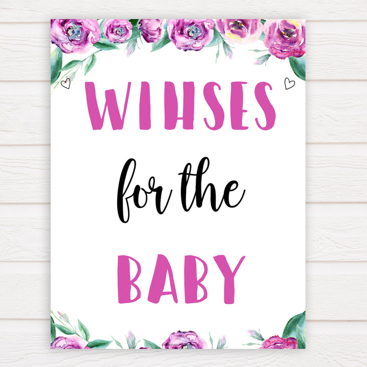 Purple peonies wishes for the baby baby shower games, printable baby shower games, fun baby shower games, baby shower games, popular baby shower games, floral baby shower games, purple baby shower themes