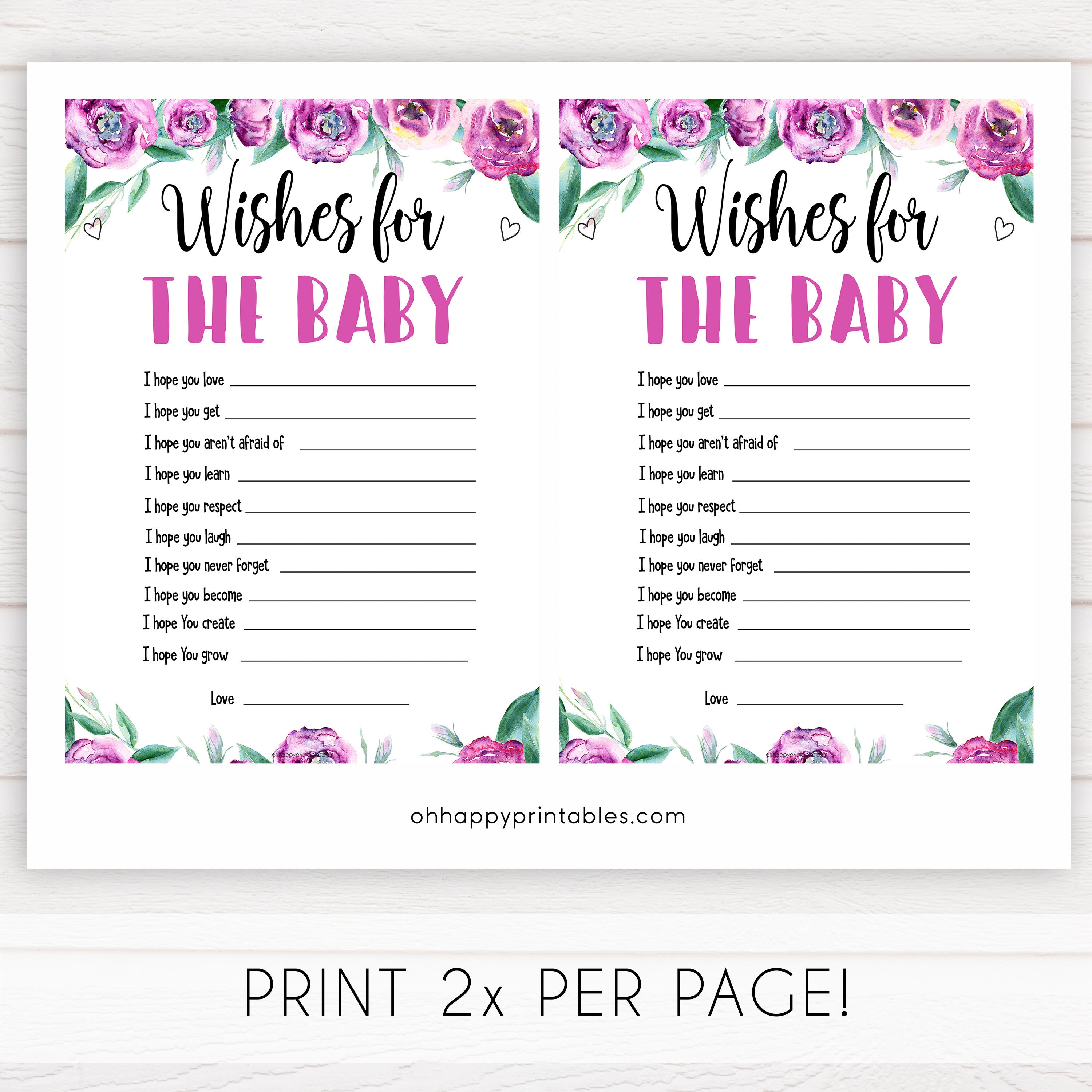 Purple peonies wishes for the baby baby shower games, printable baby shower games, fun baby shower games, baby shower games, popular baby shower games, floral baby shower games, purple baby shower themes