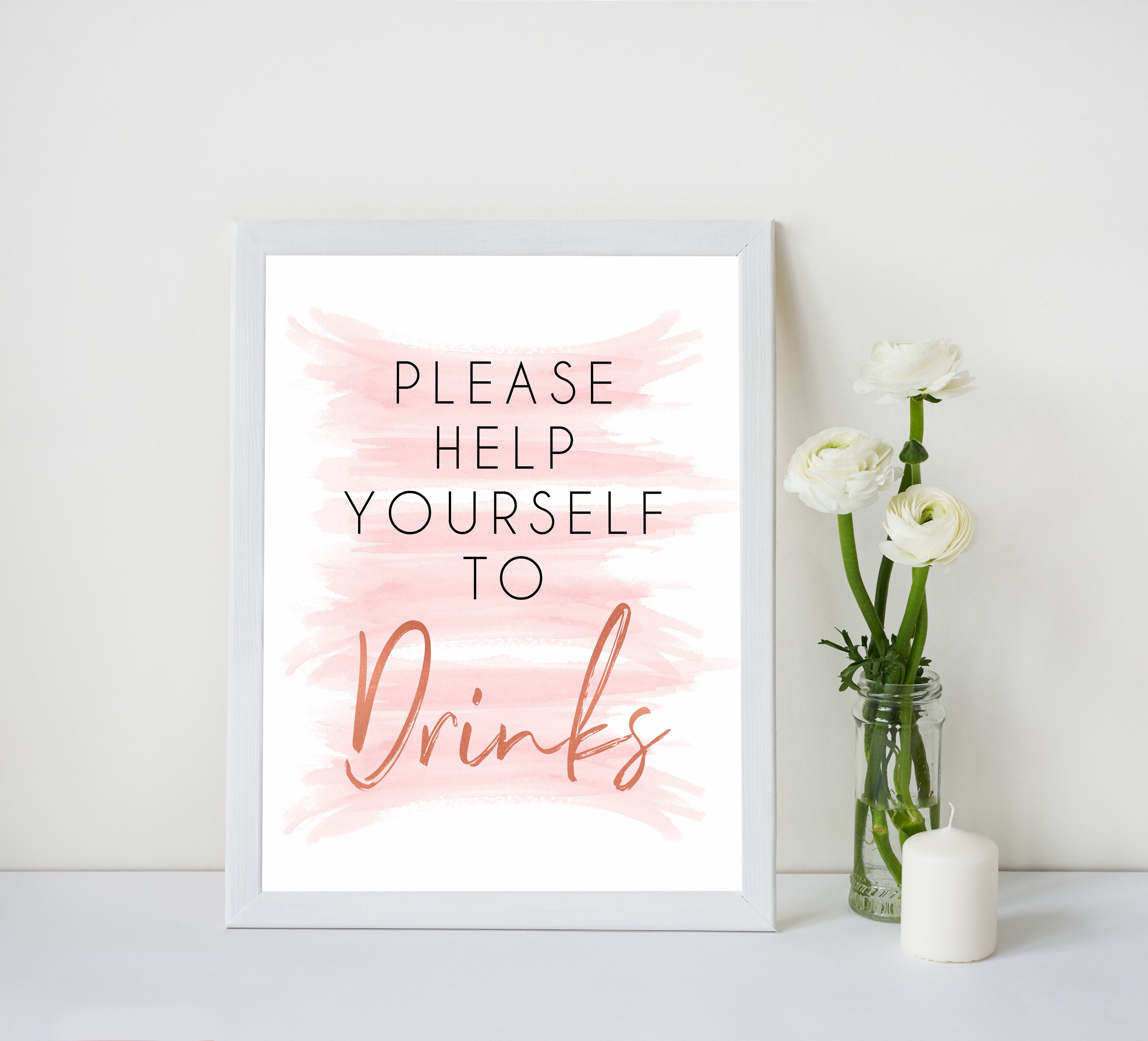 pink drinks baby shower signs, pink baby signs, baby shower signs, printable baby signs, drinks baby shower signs, pink baby signs