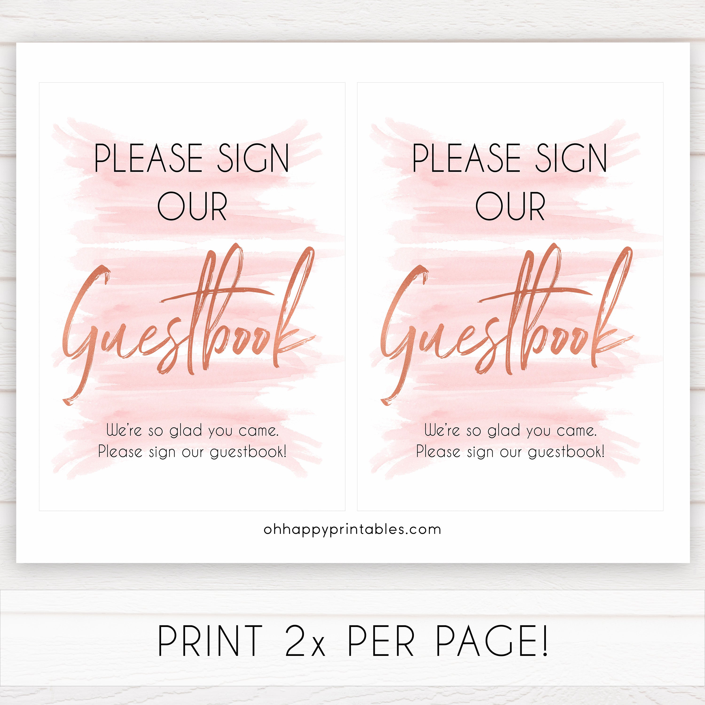 pink guestbook baby sign, guestbook baby signs, printable baby signs, pink baby decor, pink baby shower ideas