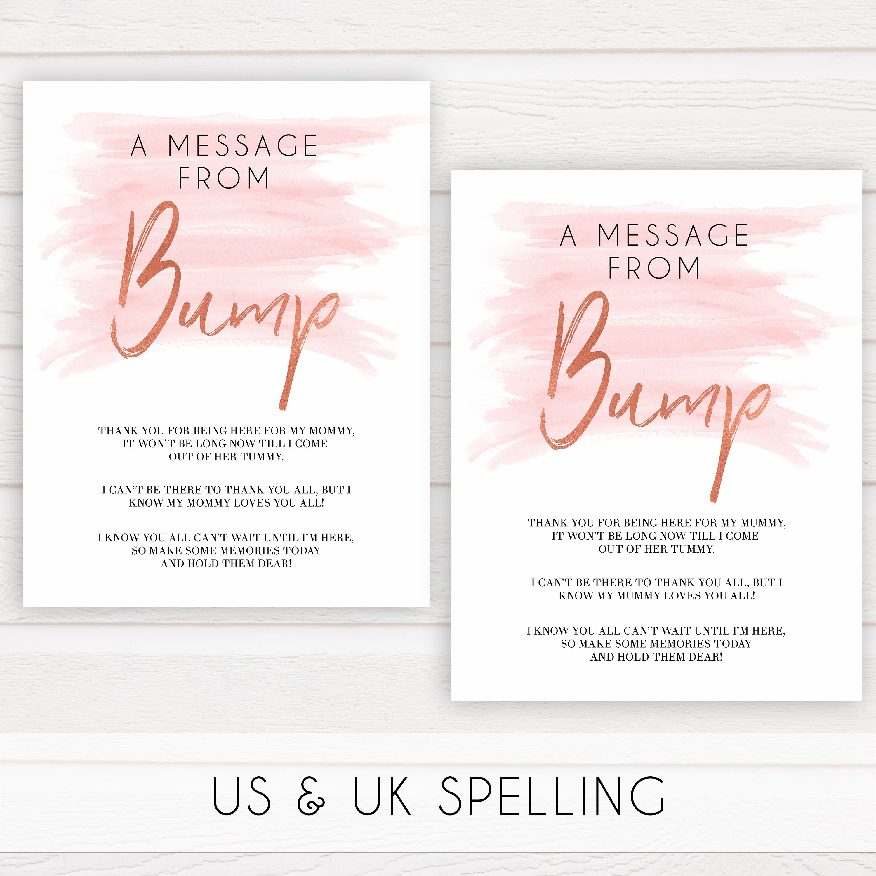 Message from bump pink swash baby shower, printable baby shower games, baby shower games, fun baby shower games, popular baby shower games