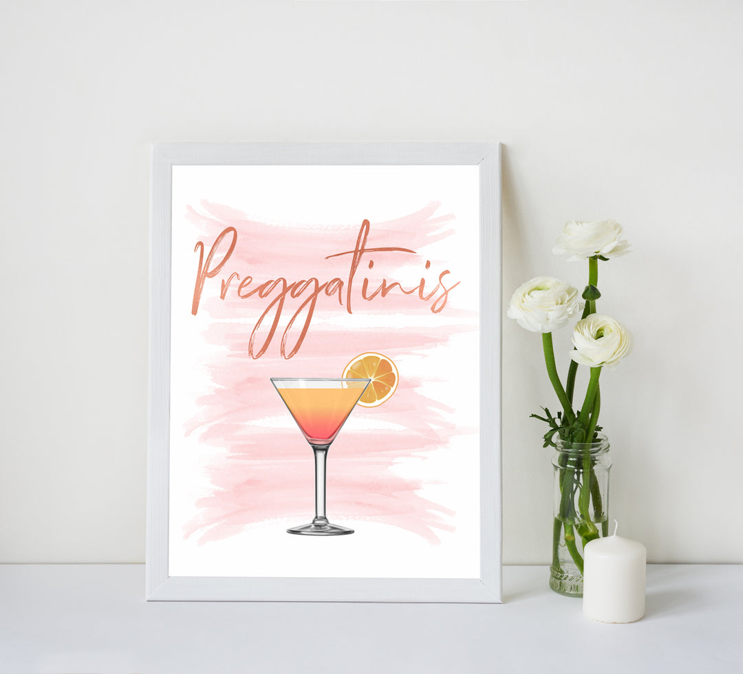 pink watercolor baby shower signs, pink baby signs, printable baby shower signs, baby shower decor, pink baby decor