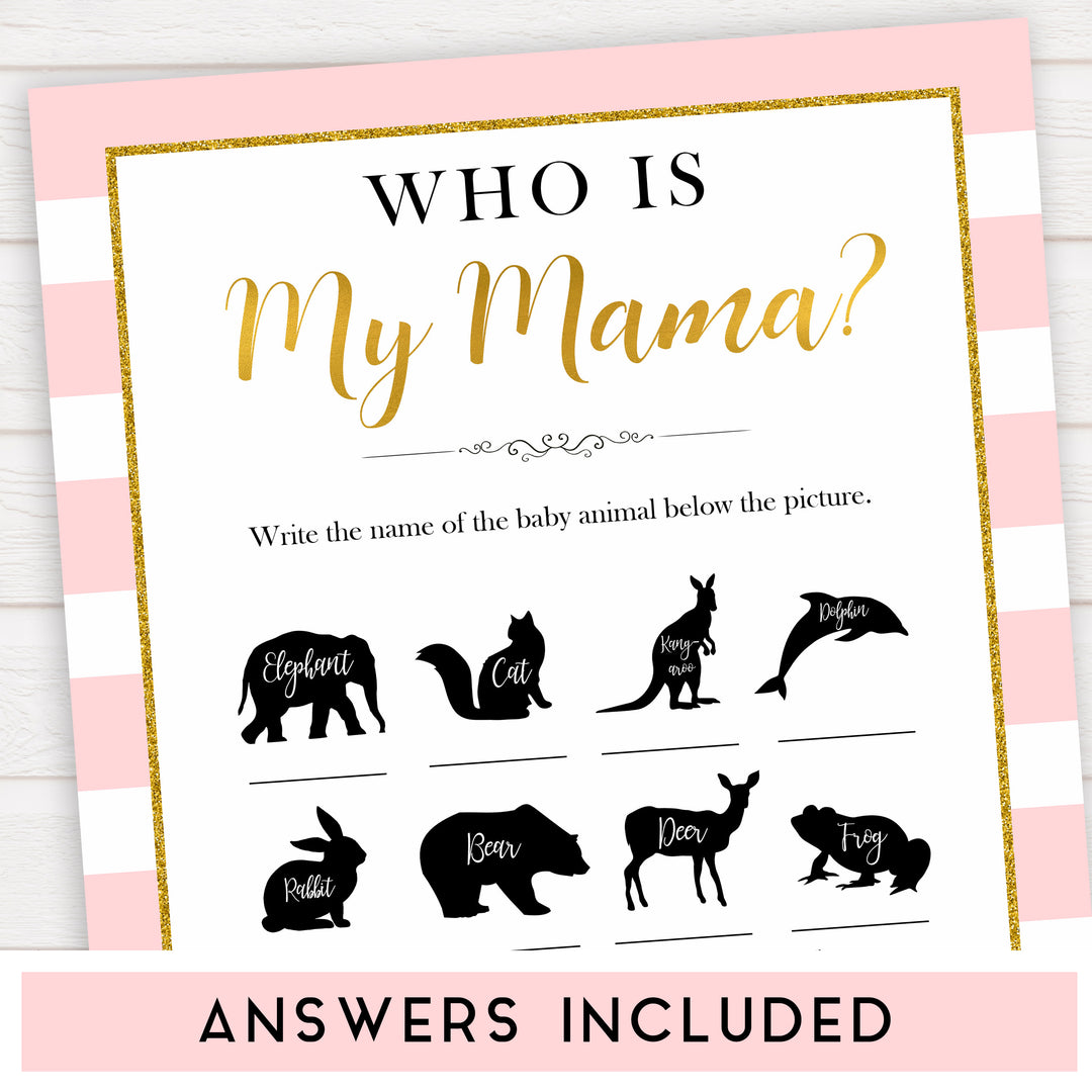 Paris themed baby shower, who is my mama baby game, Parisian baby shower, printable baby shower games, fun baby games, popular baby games, baby shower ideas, fun baby games, Paris baby games