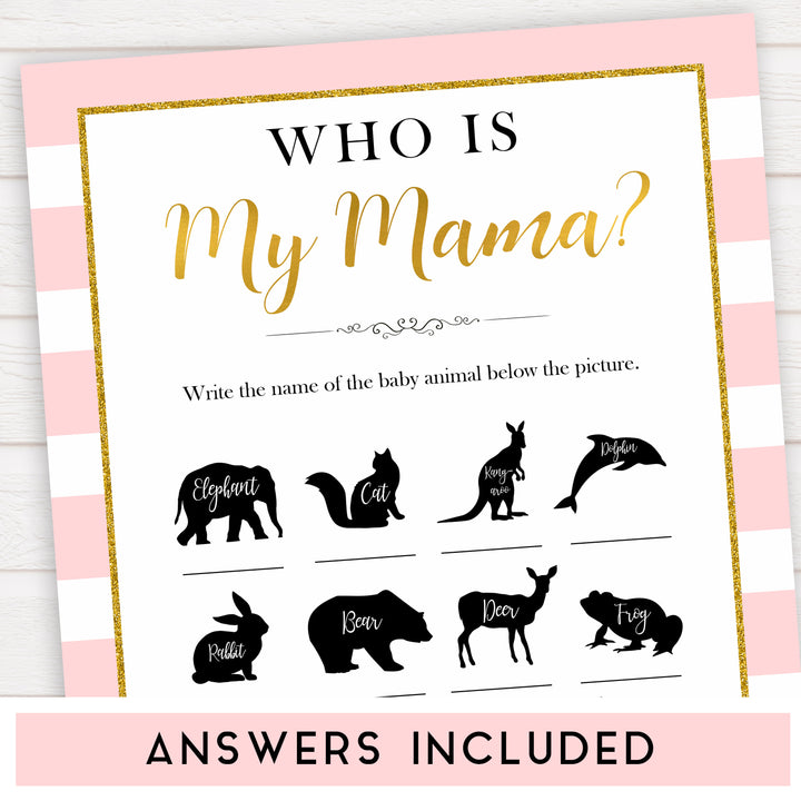 Paris themed baby shower, who is my mama baby game, Parisian baby shower, printable baby shower games, fun baby games, popular baby games, baby shower ideas, fun baby games, Paris baby games