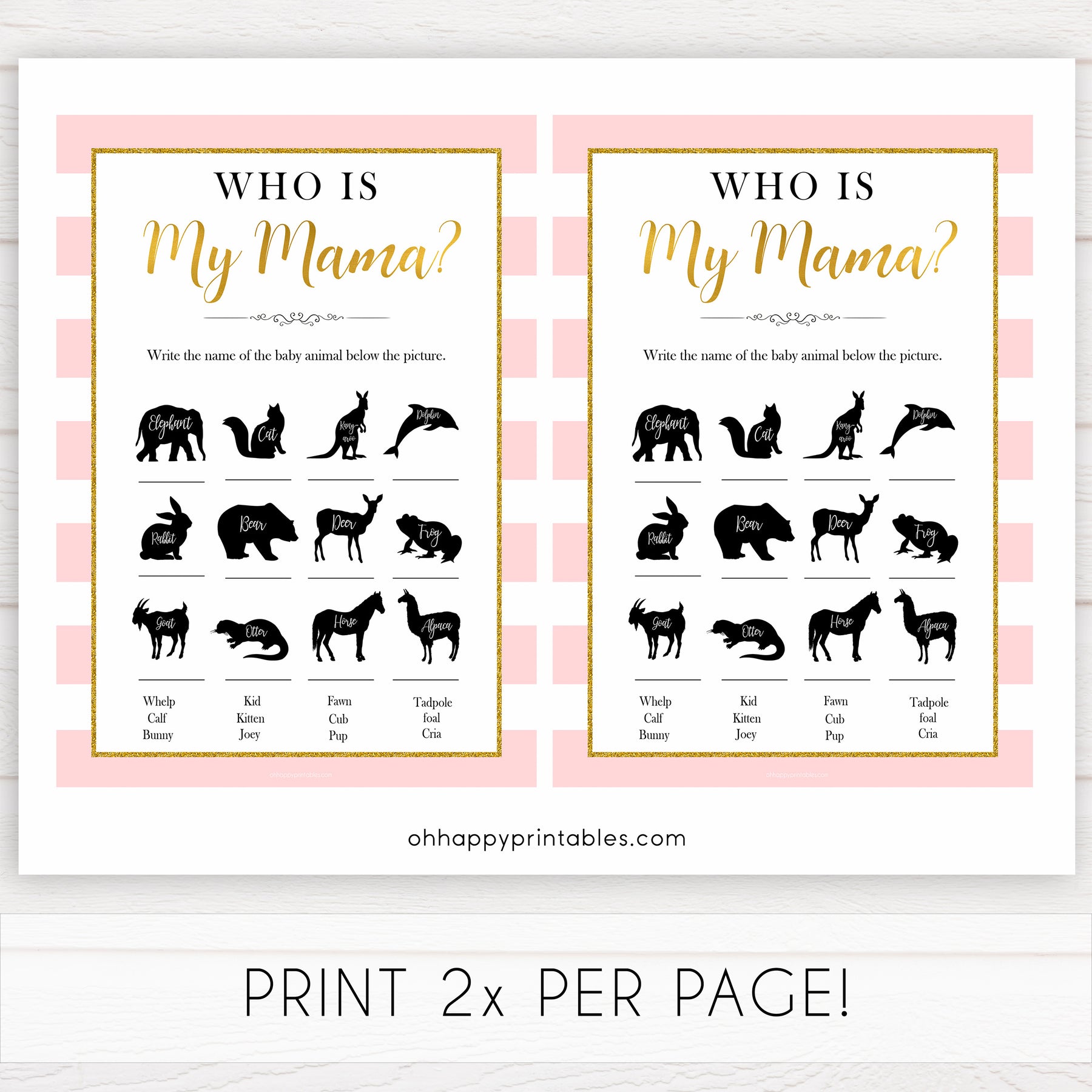 Inkdotpot Chissà Mamma? Giochi Per Baby Shower Divertenti - Set Da 50 Schede Attività A Tema Neutro