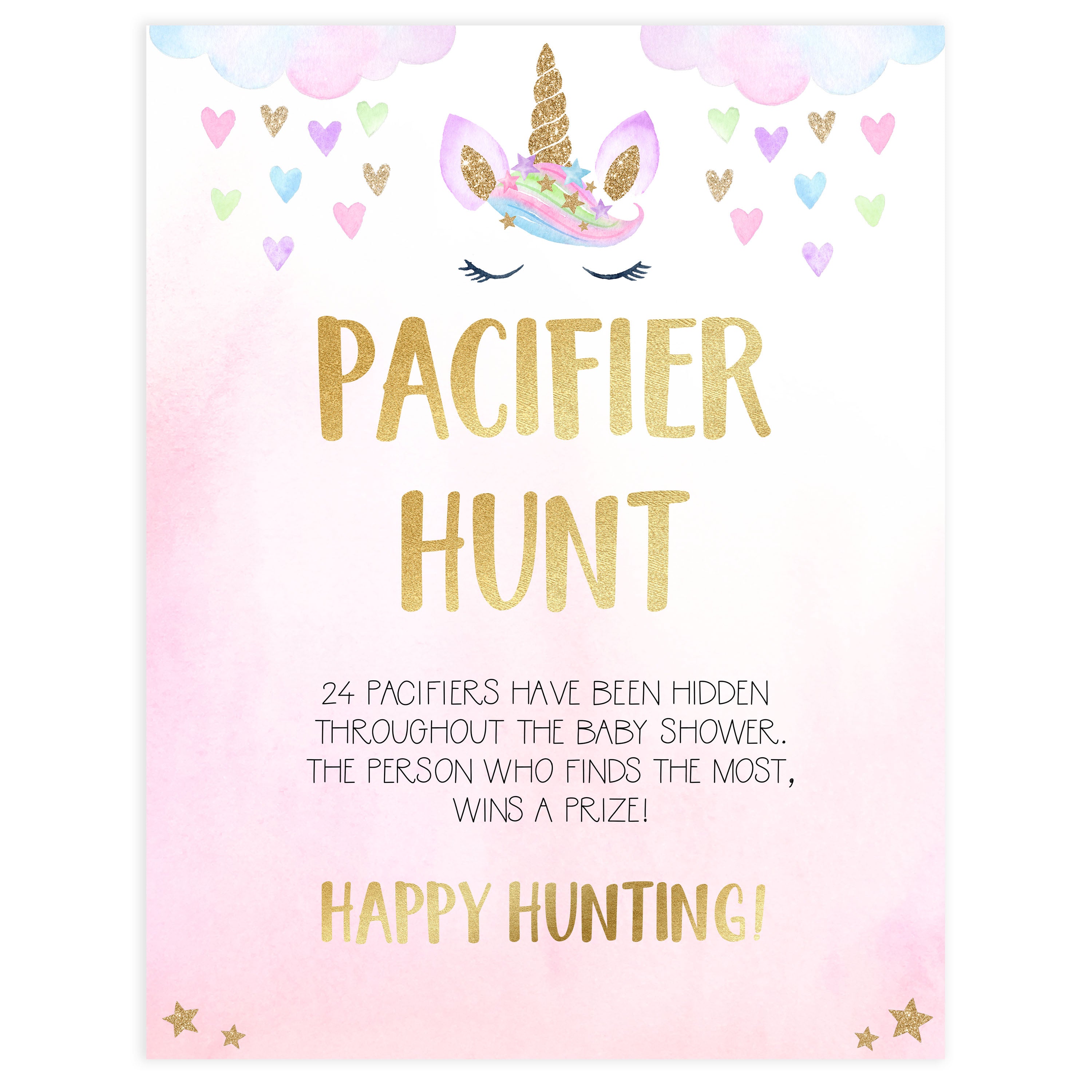 pacifier hunt baby game, Printable baby shower games, unicorn baby games, baby shower games, fun baby shower ideas, top baby shower ideas, unicorn baby shower, baby shower games, fun unicorn baby shower ideas