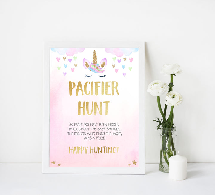 pacifier hunt baby game, Printable baby shower games, unicorn baby games, baby shower games, fun baby shower ideas, top baby shower ideas, unicorn baby shower, baby shower games, fun unicorn baby shower ideas
