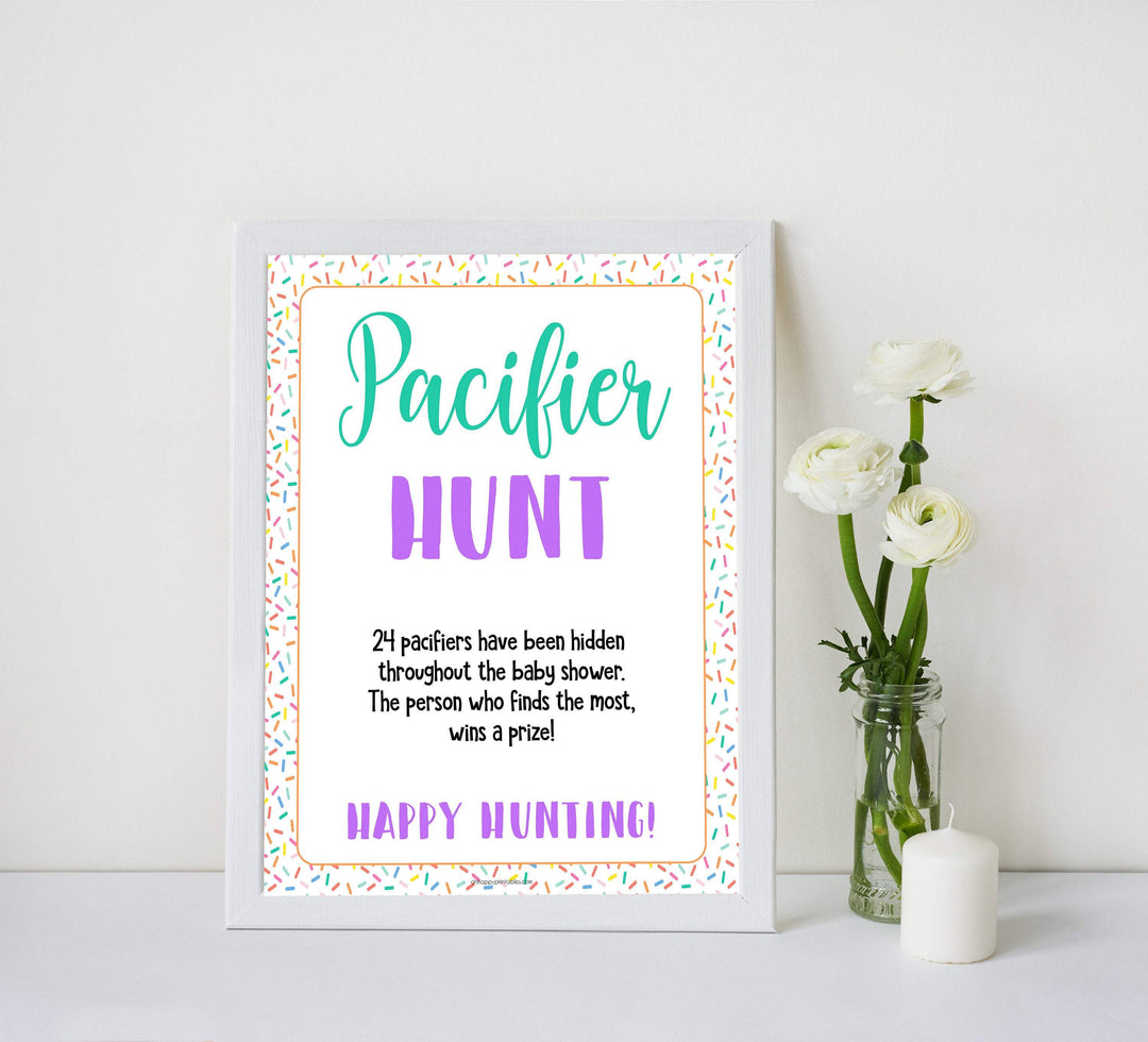 pacifier hunt baby game, baby hunt game, Printable baby shower games, baby sprinkle fun baby games, baby shower games, fun baby shower ideas, top baby shower ideas, sprinkle shower baby shower, friends baby shower ideas
