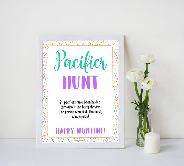 pacifier hunt baby game, baby hunt game, Printable baby shower games, baby sprinkle fun baby games, baby shower games, fun baby shower ideas, top baby shower ideas, sprinkle shower baby shower, friends baby shower ideas