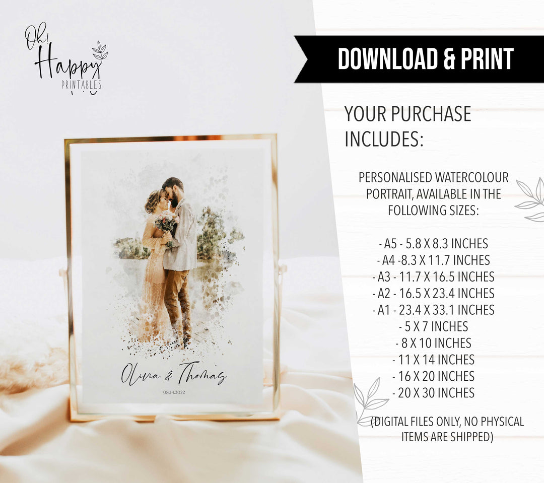 Watercolor Digital Portrait