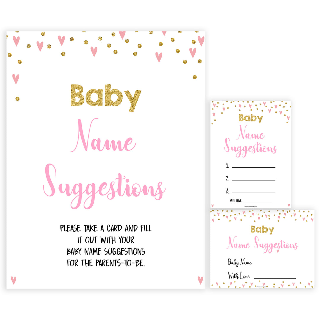 pink hearts baby shower, baby name suggestions baby game, printable baby games, pink baby games, girl baby games, top 10 baby games, fun baby games
