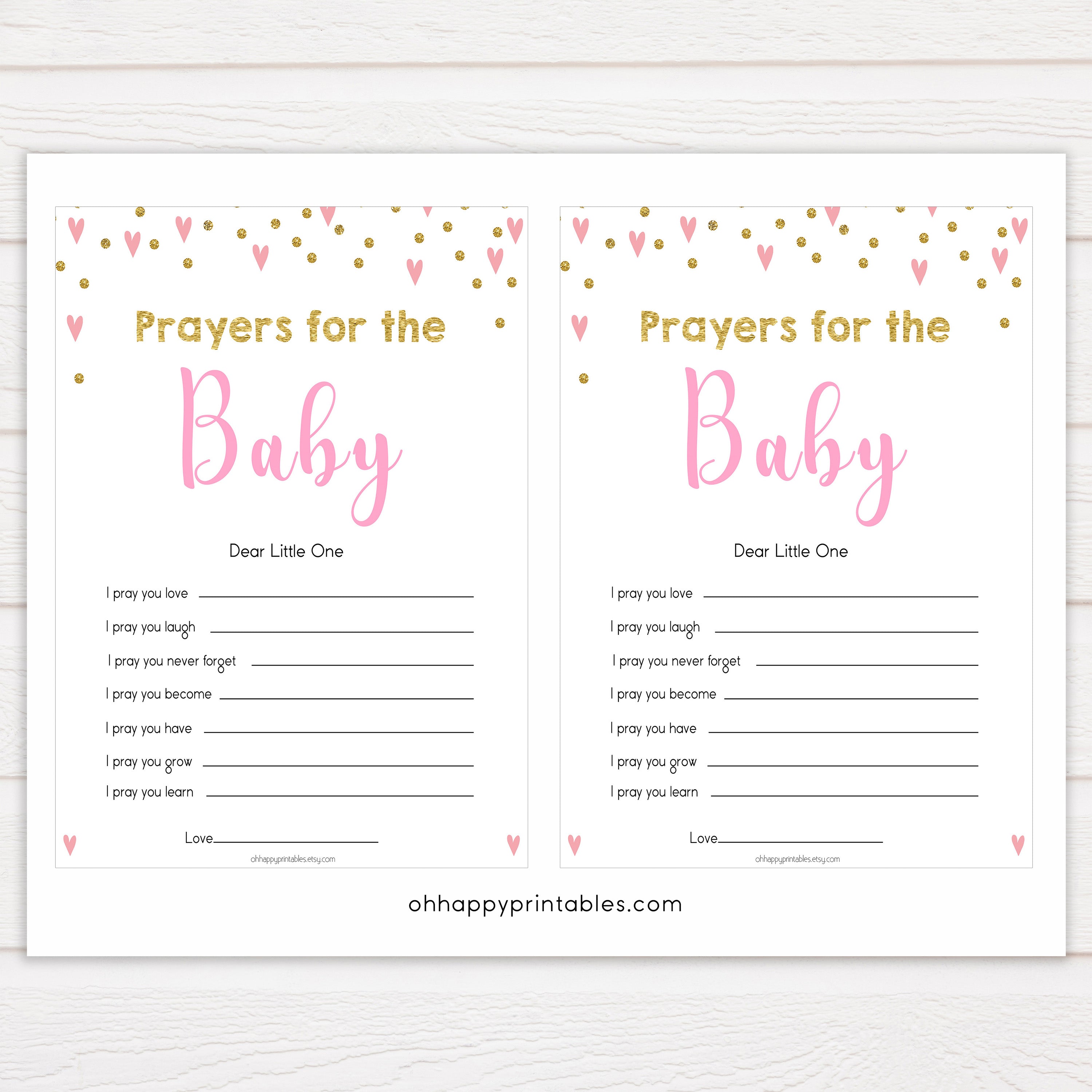 prayers for baby keepsake, popular baby shower games, free baby shower games, printable baby shower games, pink baby games, fun baby games
