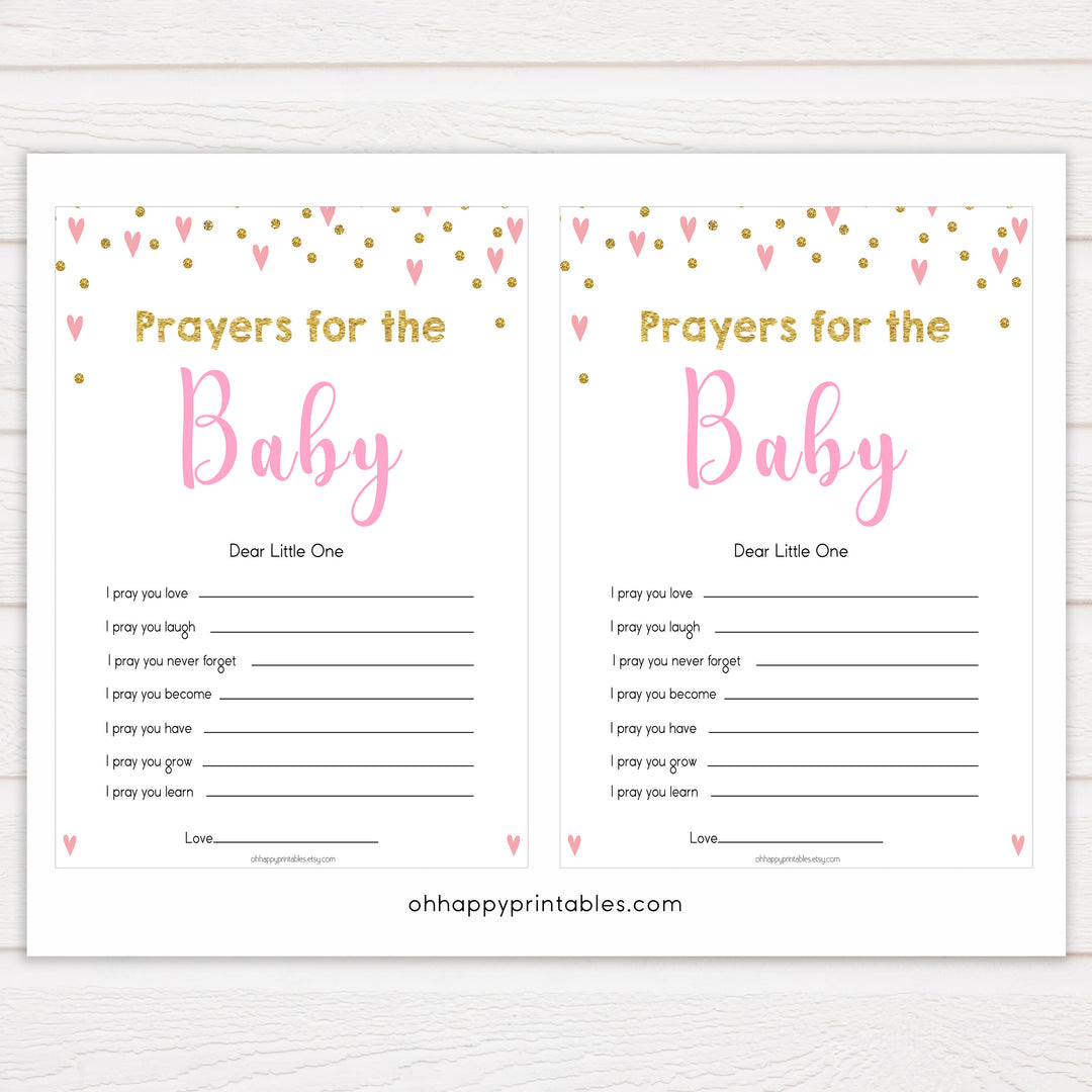 prayers for baby keepsake, popular baby shower games, free baby shower games, printable baby shower games, pink baby games, fun baby games
