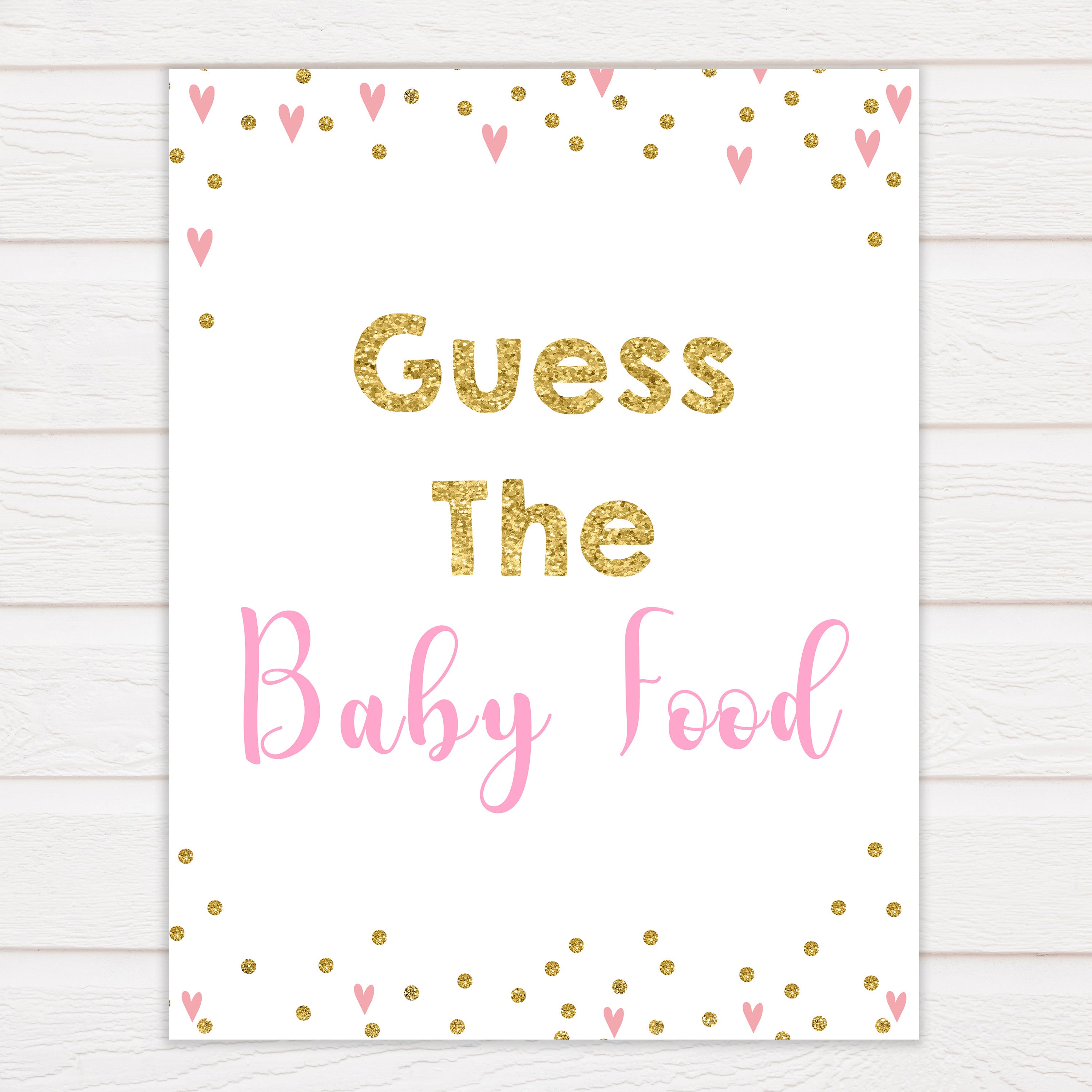 pink hearts baby shower, guess the baby food baby game, printable baby games, pink baby games, girl baby games, top 10 baby games, fun baby games