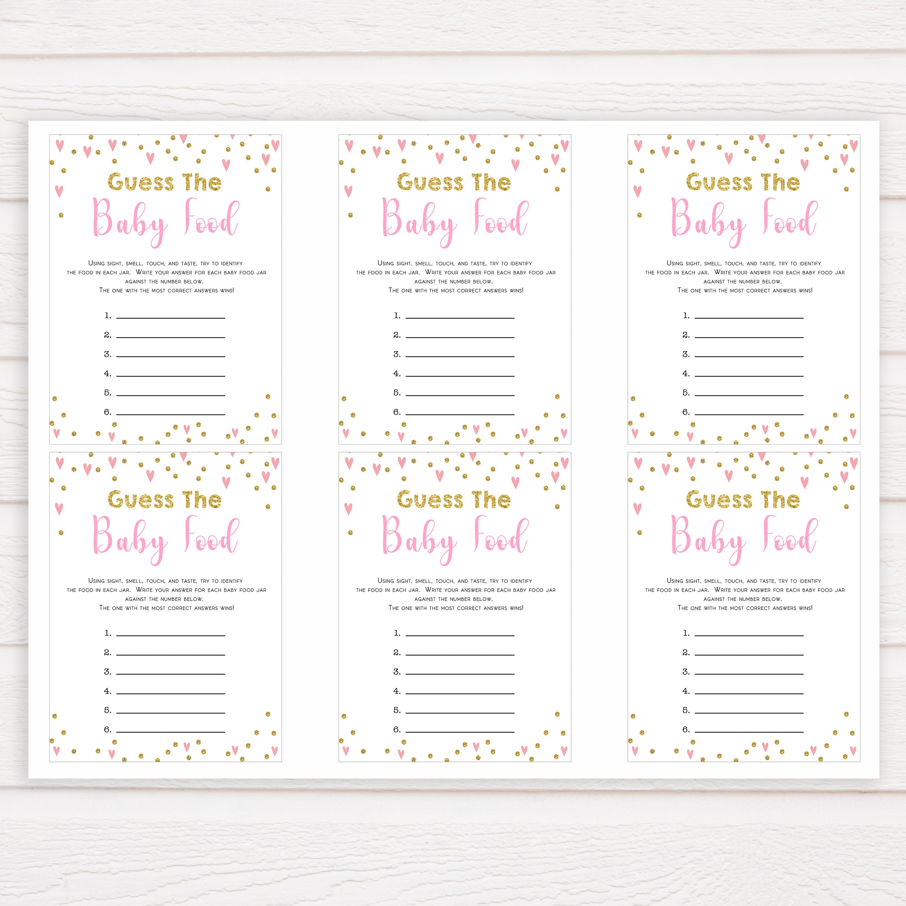 pink hearts baby shower, guess the baby food baby game, printable baby games, pink baby games, girl baby games, top 10 baby games, fun baby games