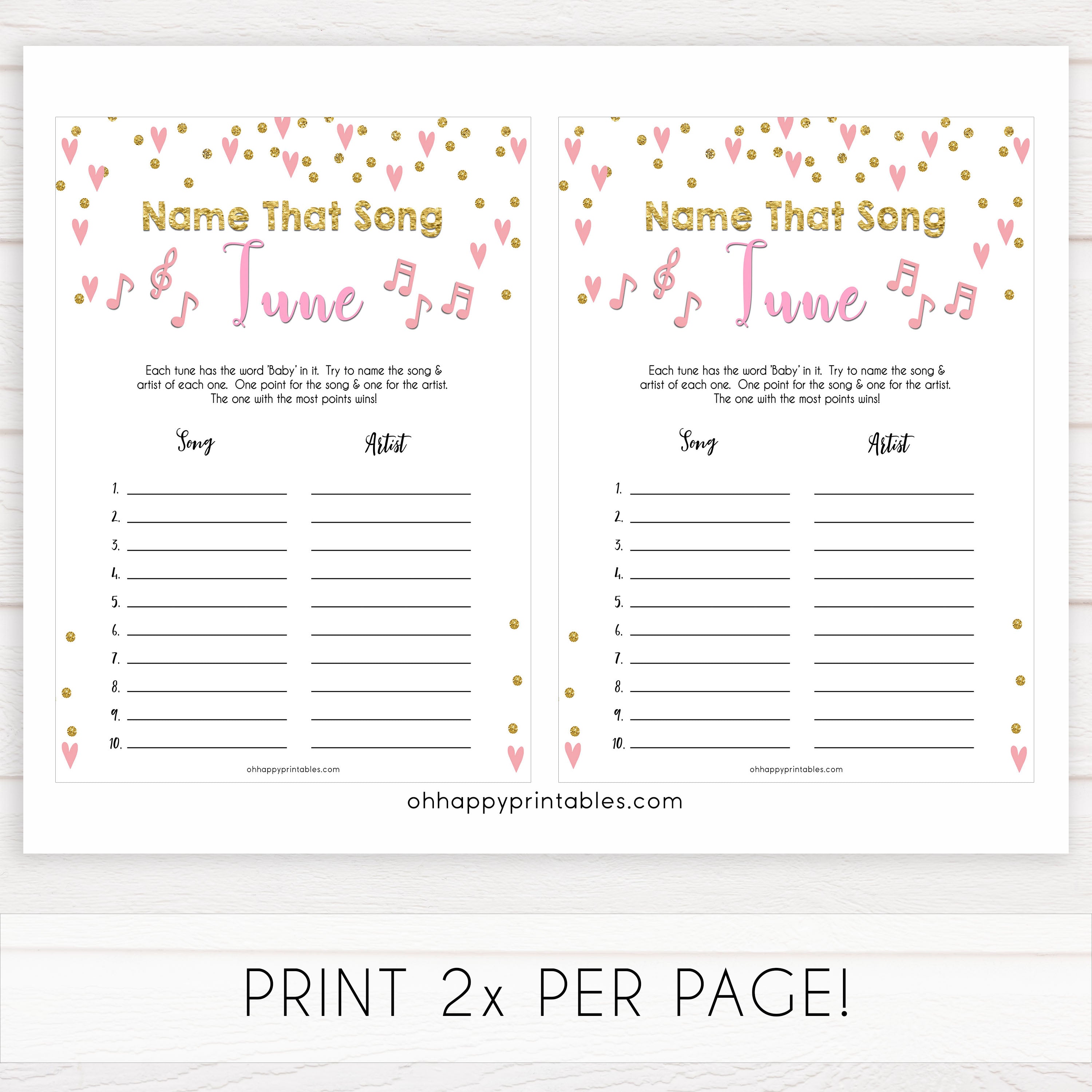 pink hearts baby shower, name that baby tune baby game, printable baby games, pink baby games, girl baby games, top 10 baby games, fun baby games