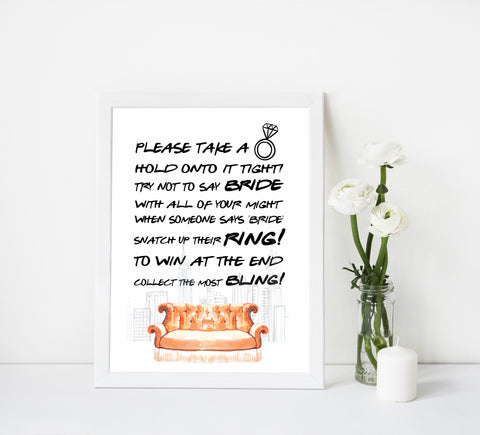 please take a ring game, bridal take a ring game, Printable bridal shower games, friends bridal shower, friends bridal shower games, fun bridal shower games, bridal shower game ideas, friends bridal shower