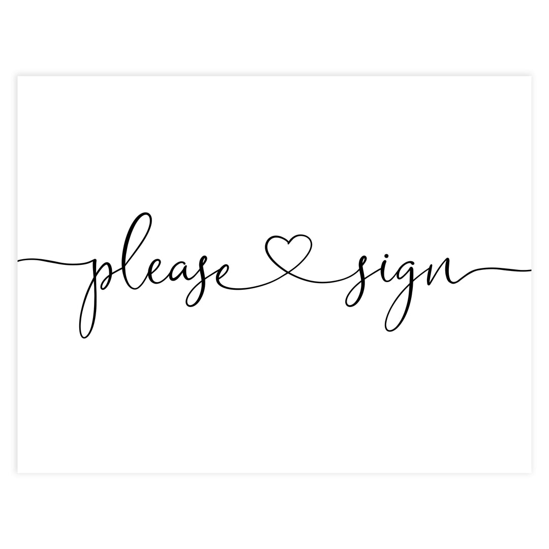 Minimalist bridal shower signs, please sign, printable bridal signs, printable bridal decor, minimalist bridal decor, bridal decor, bridal table signs