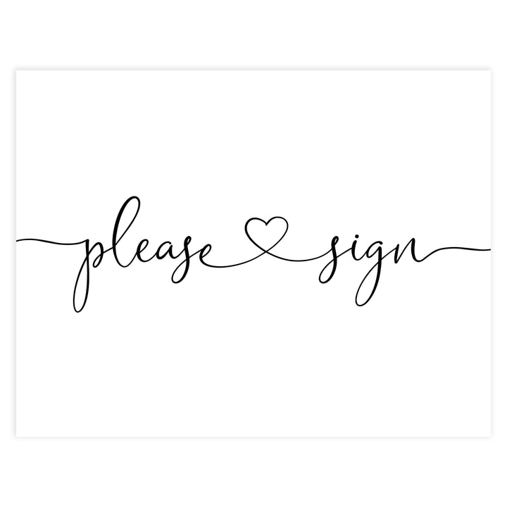 Minimalist bridal shower signs, please sign, printable bridal signs, printable bridal decor, minimalist bridal decor, bridal decor, bridal table signs