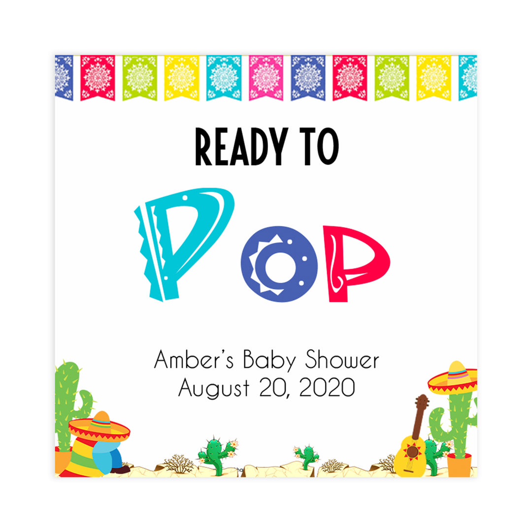 ready to pop tags, baby pop tags, Printable baby shower games, Mexican fiesta fun baby games, baby shower games, fun baby shower ideas, top baby shower ideas, fiesta shower baby shower, fiesta baby shower ideas