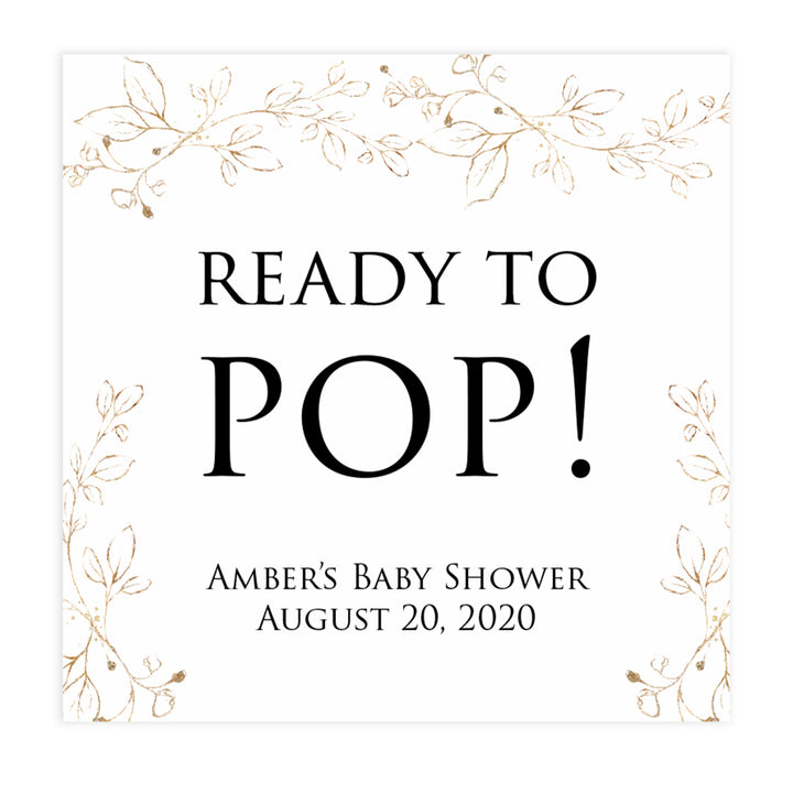 ready to pop tags, Printable baby shower games, gold leaf baby games, baby shower games, fun baby shower ideas, top baby shower ideas, gold leaf baby shower, baby shower games, fun gold leaf baby shower ideas